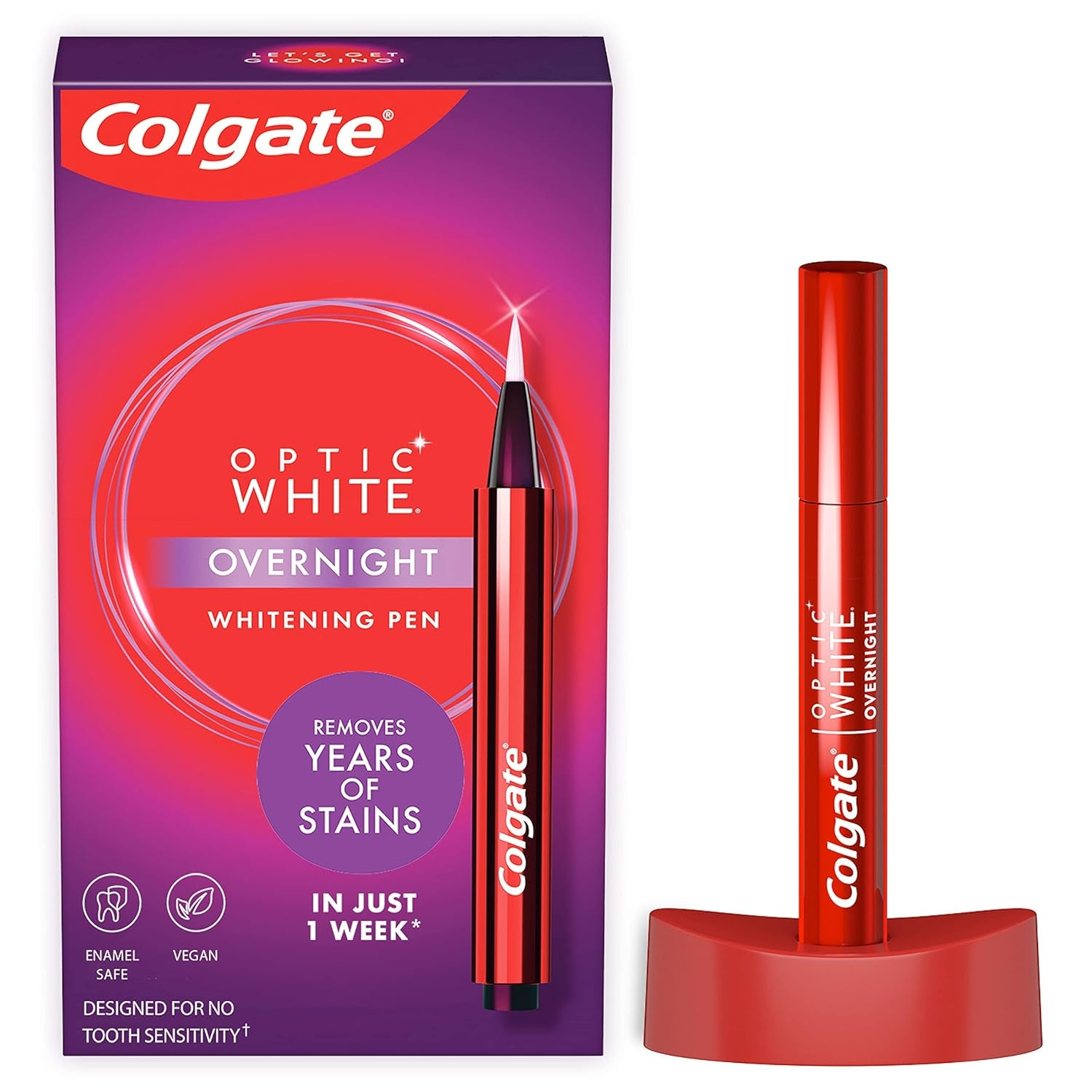 コルゲートオーバーナイトホワイトニングペン ホワイトニングケア　ホワイトニング　白い歯 Colgate Optic White Overnight Teeth Whitening Pen 【海外配送】 正規品保証 【追跡可能な海外郵便】歯を白くする歯の汚れ除去剤、毎晩35回のトリートメント