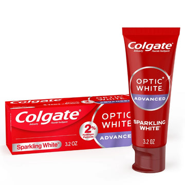 コルゲート　歯磨き粉 Colgate オプティックホワイトアドバンス スパークリング ホワイト コルゲート 歯磨き粉 90g /3.2 oz 【送料無料】 Colgate Optic White Advanced Toothpaste 90g 3.2 oz【追跡可能な海外郵便】