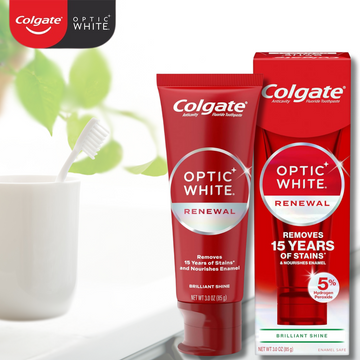 コルゲート最新版 輝く輝き 5% 過酸化水素 ホワイトニング 歯磨き粉 Colgate OPTIC White Brilliant Shine 85g【追跡可能な海外郵便】